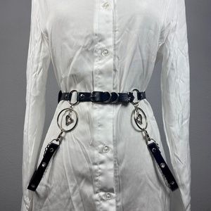 Chic Harness Belt w/ Heart Pendant